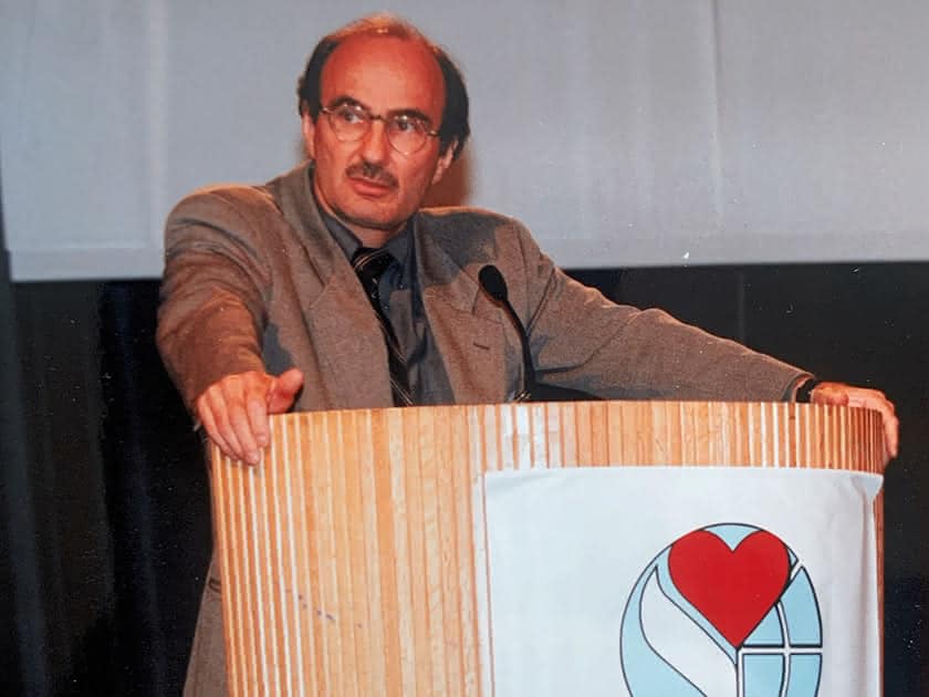 Felix Gutzwiller als Sprecher an der Internationalen Konferenz für Präventive Kardiologie in Montreal im Sommer 1997